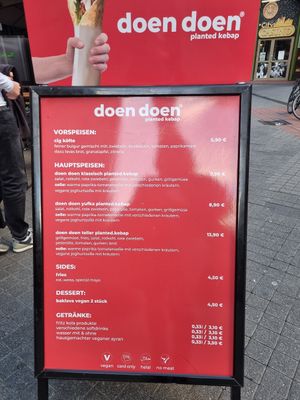 Menü at doen doen® kebap in Stuttgart