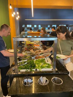 salad buffet at Kulturas in Florianopolis