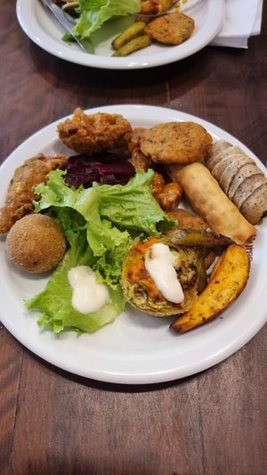 Buffet selection at Kulturas in Florianopolis