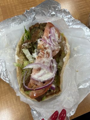 Mediterranean Medley - Falafel Wrap   at Fairgrounds Farmers Market in Reading