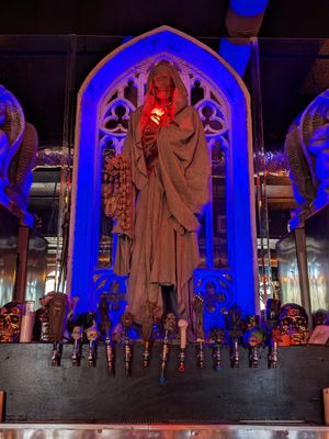 Bar decoration at SpookEasy Lounge in Tampa