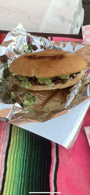 Asada torta  at La Olla Bendita in Yuma