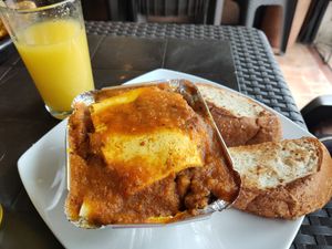 Lasagna at La Villa 99 in Bogota