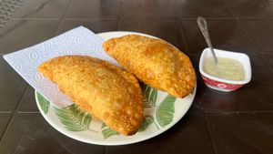 Empanadas at La Villa 99 in Bogota