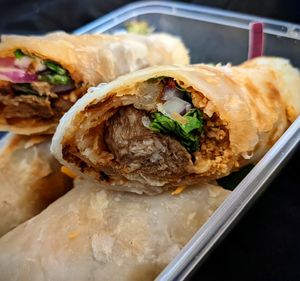 Lamb sliders at Madame K's Vegetarian in Fitzroy