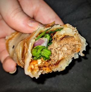 Lamb sliders at Madame K's Vegetarian in Fitzroy