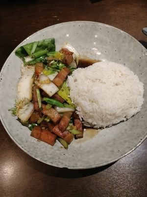 Pork Belly at Madame K's Vegetarian in Fitzroy