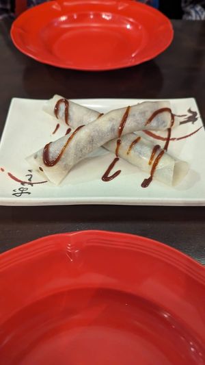 Duck wraps at Madame K's Vegetarian in Fitzroy