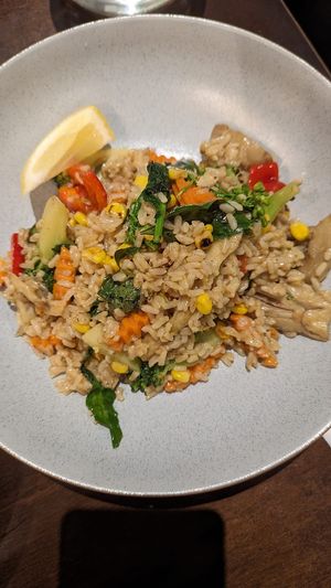 Green curry fried rice $17.90 at Madame K's Vegetarian in Fitzroy