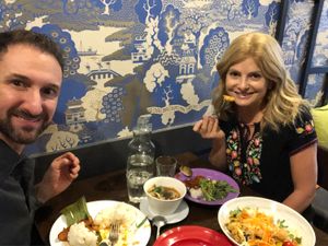 The spicy duck is great at Madame K's Vegetarian in Fitzroy