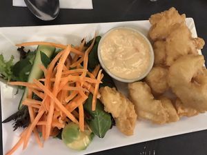 Vegan prawns  at Madame K's Vegetarian in Fitzroy