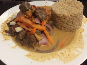 Penang curry at Madame K's Vegetarian in Fitzroy