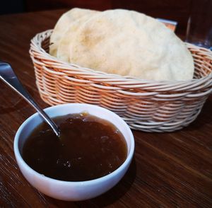 Poppadoms and Mango Chutney at Oh! Delhi in Dunsborough
