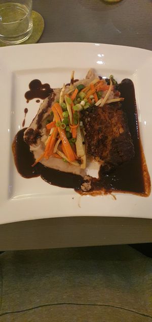 Linsenbraten at Ollis Restaurant in Herne