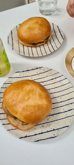 Two vegan sandwiches at We The North Specialty Coffee in Tenerife