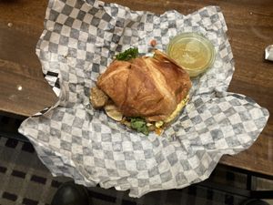 Seitan sandwich  at Lutunji's Palate in Minneapolis