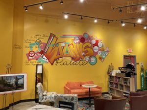 Inside artwork  at Lutunji's Palate in Minneapolis