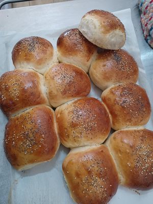 Vegan brioche buns❤ at A Padaria in Aljezur