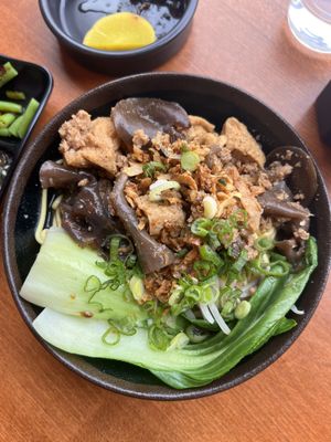 braised vegan tofu noodles  at MIBAP in Berlin