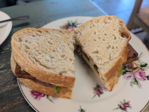 marinated tofu at Snapdragon Tea in Albuquerque