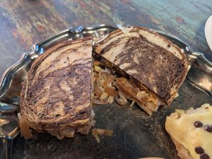 tempeh reuben at Snapdragon Tea in Albuquerque