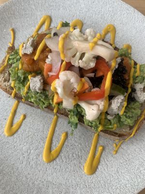 Carrot lox on sourdough   at Offbeet - Southsea in Southsea