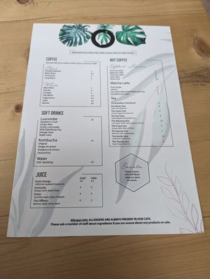 Drinks menu at Offbeet - Southsea in Southsea