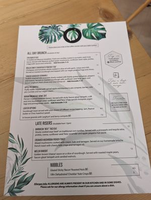 Food menu at Offbeet - Southsea in Southsea