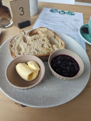 Sourdough toast at Offbeet - Southsea in Southsea