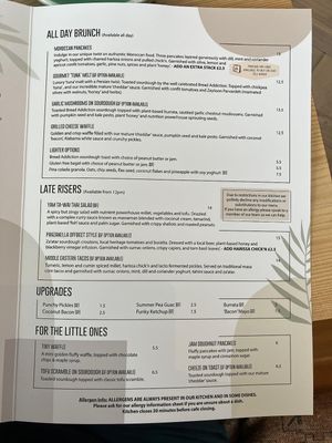 New menu  at Offbeet - Southsea in Southsea