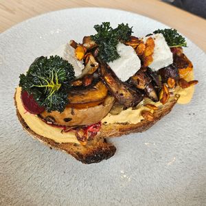 Campfire mushrooms & smoked butternut at Offbeet - Southsea in Southsea