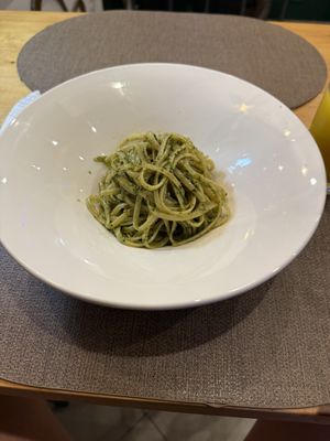 Pesto spaghetti   at Nha Gost in Santa Maria