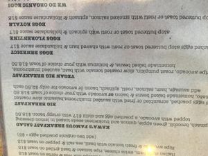 Vegan option at Kawa Cafe in Surry Hills