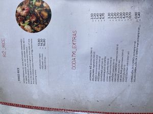 Menu  at DA BU DA, Asian Fusion & Bar in Ljubljana