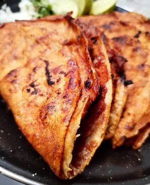 Tacos de barbacoa
 at Veganiztlán in Mexico City