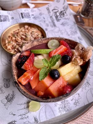Açaí bowl  at Orchid Coffee & Tea Shop in Monteverde