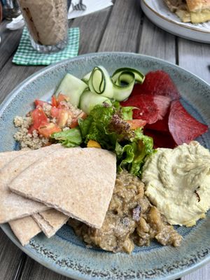 Pitta bowl no feta   at Orchid Coffee & Tea Shop in Monteverde