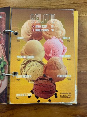 Vegan gelato options!!!  at Me Vui Vietnam Kitchen in Legian