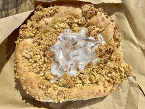 Went back the next day to get a custard bun, which are still only sold on Fridays. Huge and delicious !  at Krishna Food in Christchurch