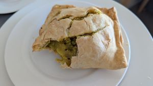 Potato & Pea Pastry at Krishna Food in Christchurch