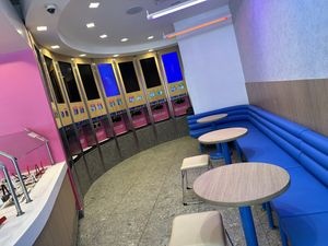 inside  at 16 Handles in New York City