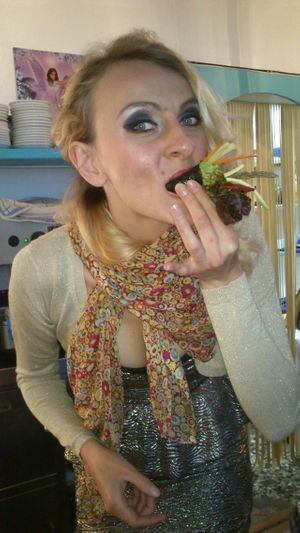 I ate something raw and it was delicious :) at Mel de Magraneta by Ciel Azul in Ibiza