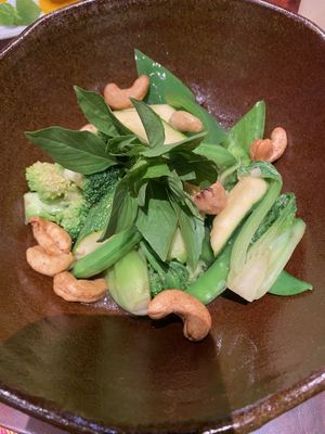 Delicious greens!  at R'Miet in Siem Reap