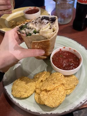 Very voluptuous vegan  at Sexi Mexi Burrito Bar in Winchester