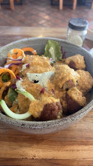 Falafel salad  at Saffron Coffee in Luang Prabang
