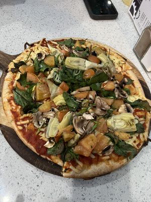 vegan pizza  at Outback Bar And Grill in Coober Pedy