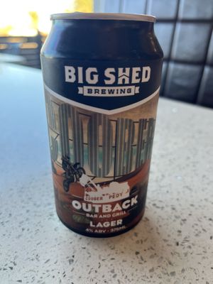 Lager   at Outback Bar And Grill in Coober Pedy
