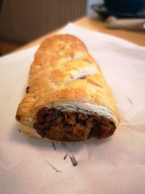 Chestnut Sausage Roll at Chestnut & Rose in Kesgrave