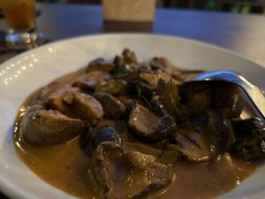 Panang curry with shiitake and rice   at Mira Montra in Koh Mak