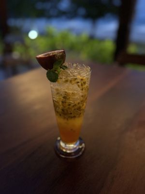 Passion fruit soda  at Mira Montra in Koh Mak